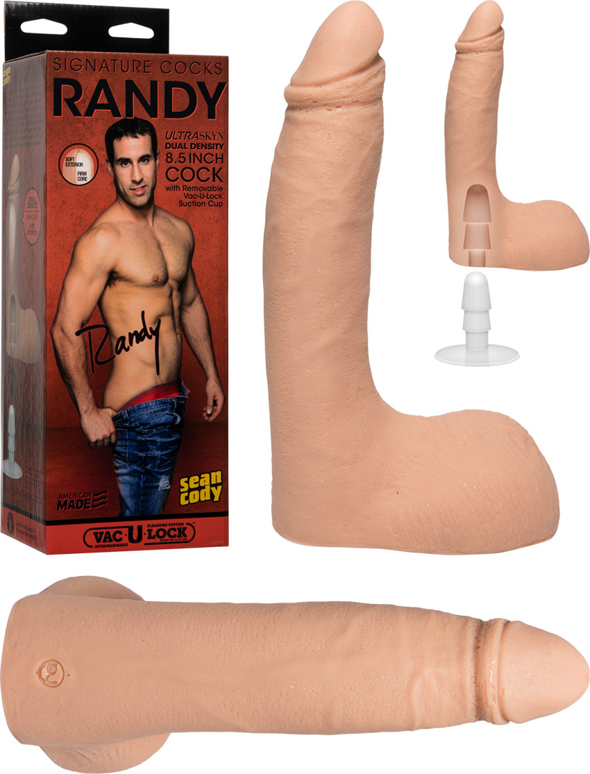 Doc Johnson Signature Cocks Randy Ultraskyn Cock With Removable Vac U Lock Suction Cup Inch